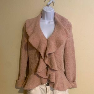 Moda International Pink Ruffle Sweater